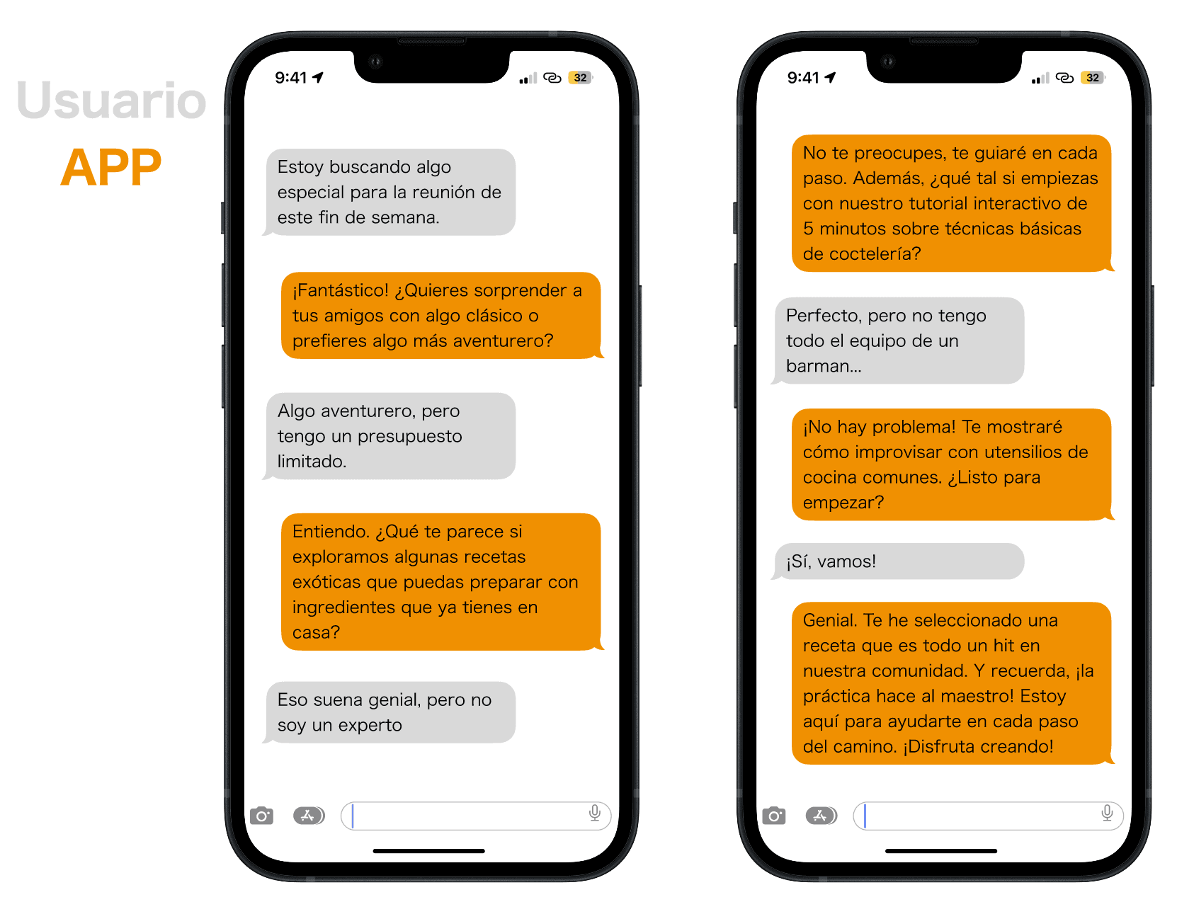 Prototipo de contenido — conversación guiada en la app