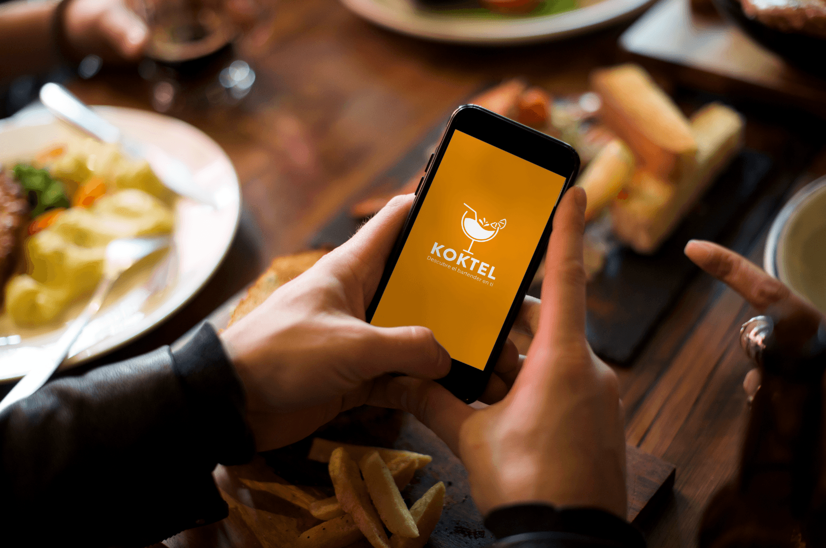 Pantalla final de la app Koktel