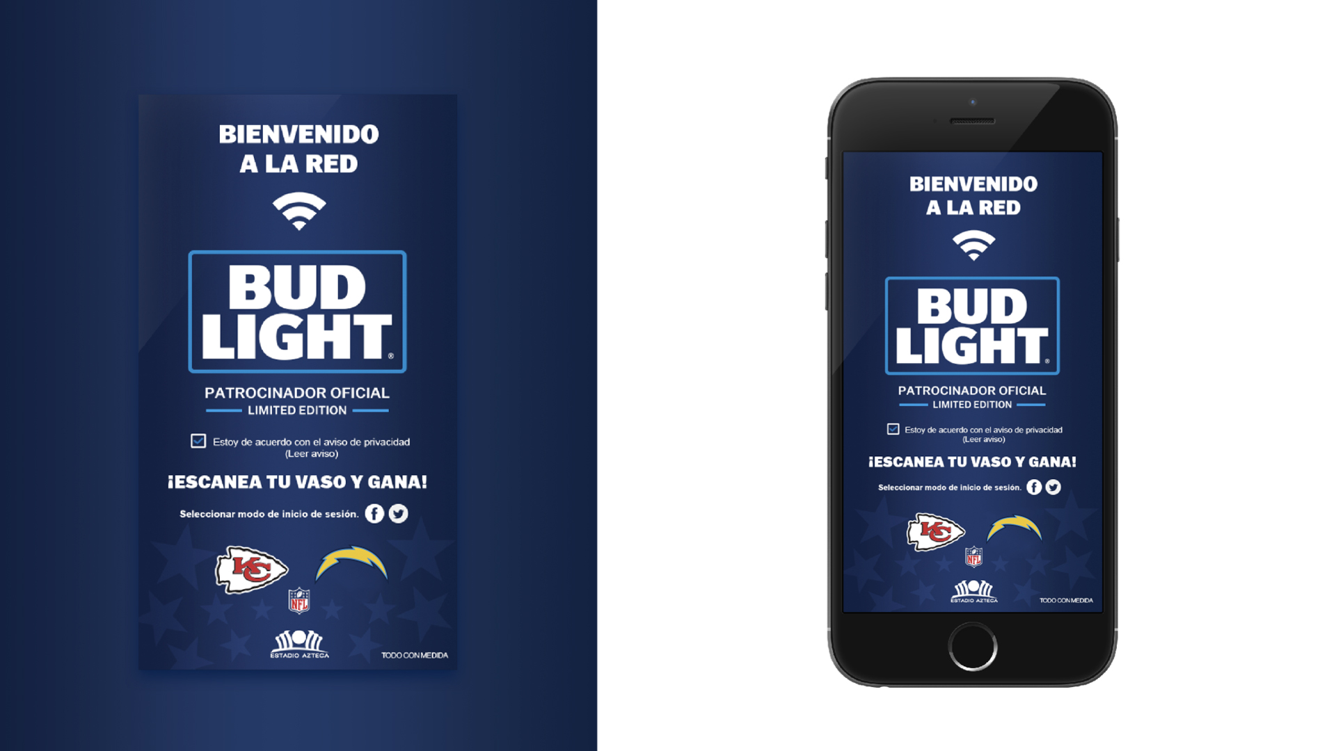 Archipiélago — Bud Light NFL landing WiFi