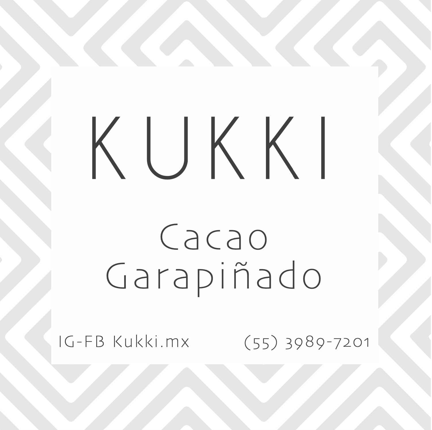 Kukki — Cacao Garapiñado