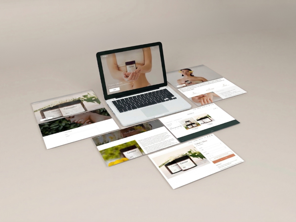 Oriwa — mockup redes sociales